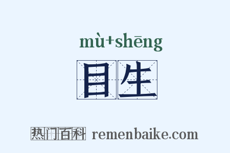 目生是什么意思的图片